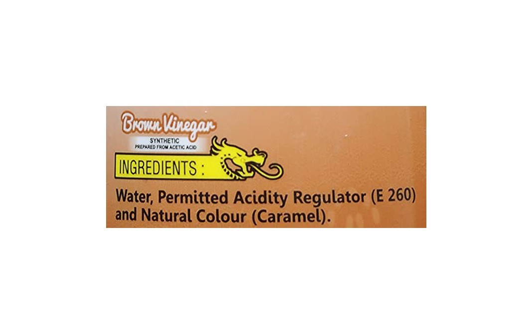 Goldiee Brown Vinegar    Plastic Bottle  650 millilitre